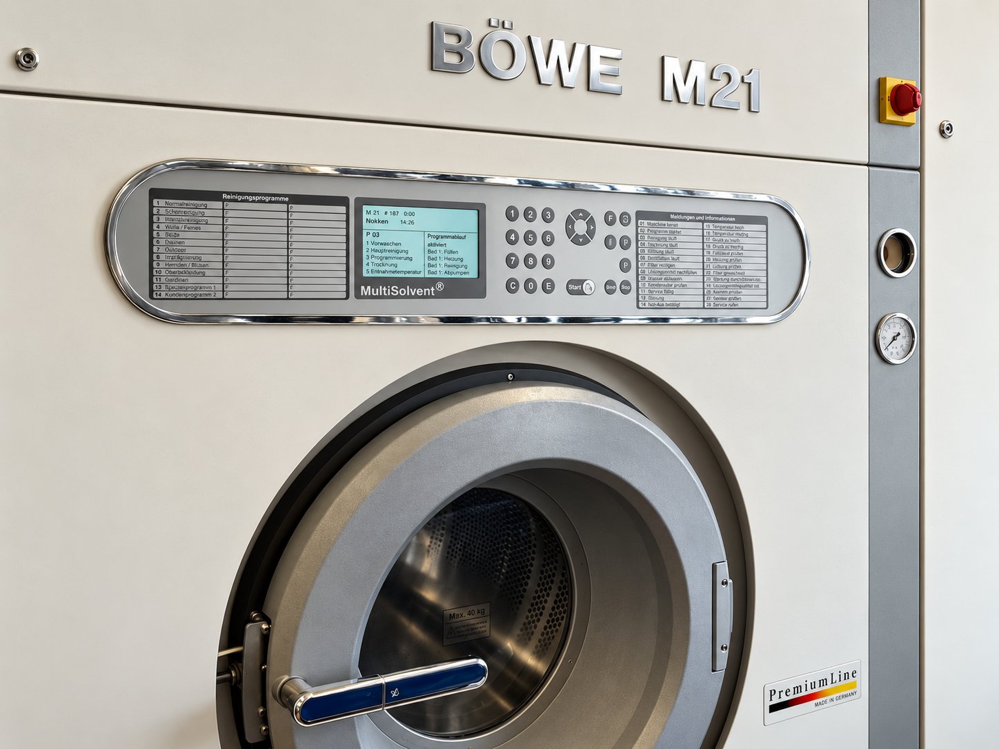 BÖWE M21 rensemaskine i Menzer & Enevoldsens egen produktion